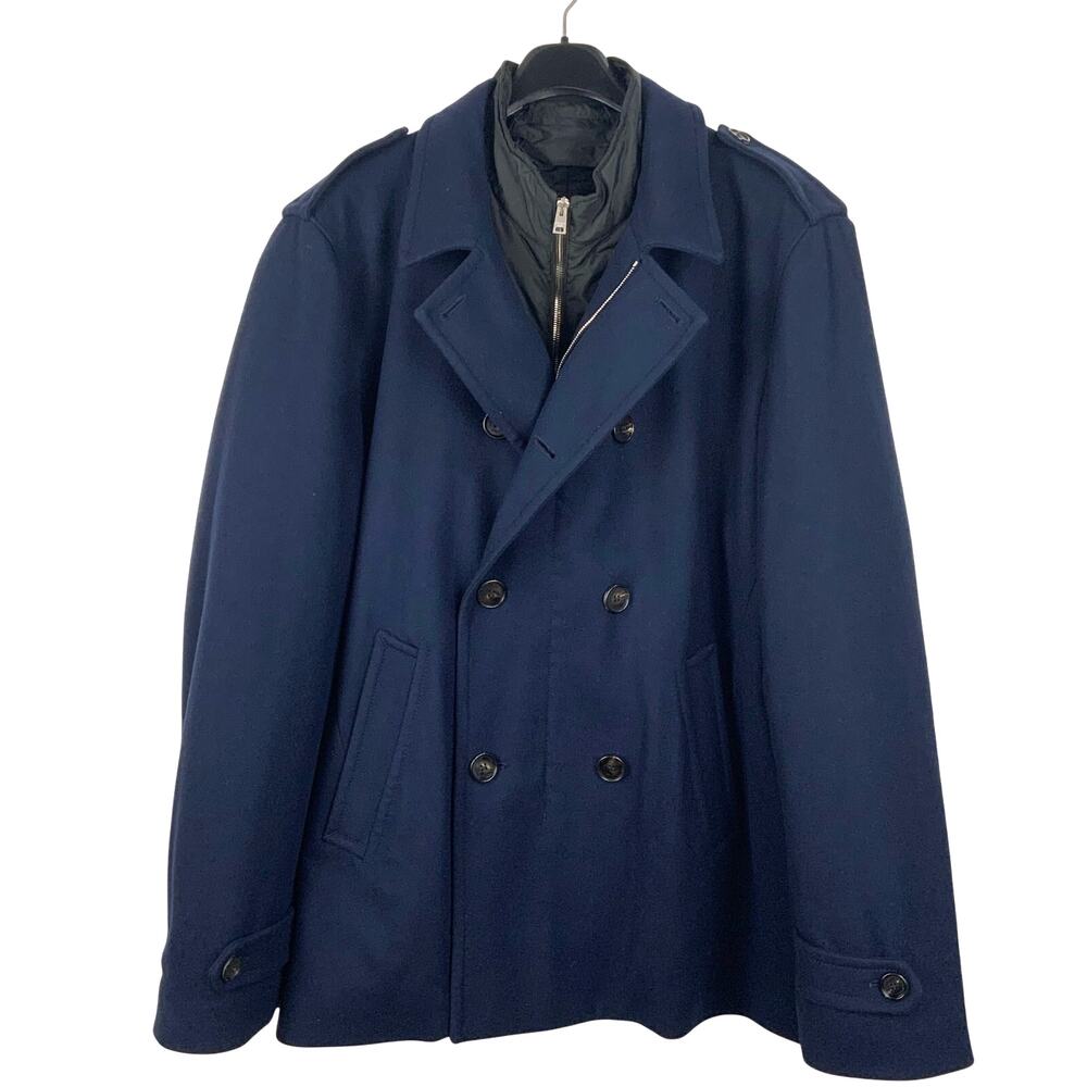 Allegri Milano Techno Wool Cashmere Insulated Coat Navy Men's Size XL IT58